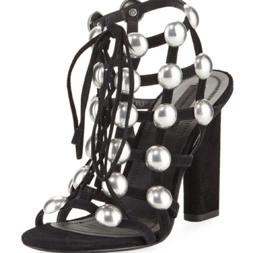 Alexander Wang Rubie Suede Cage Sandal